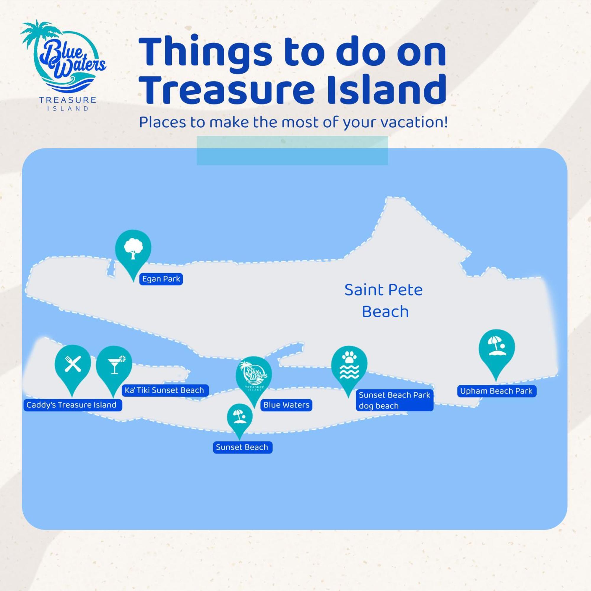 Hotel Blue Waters Treasure Island Exterior foto